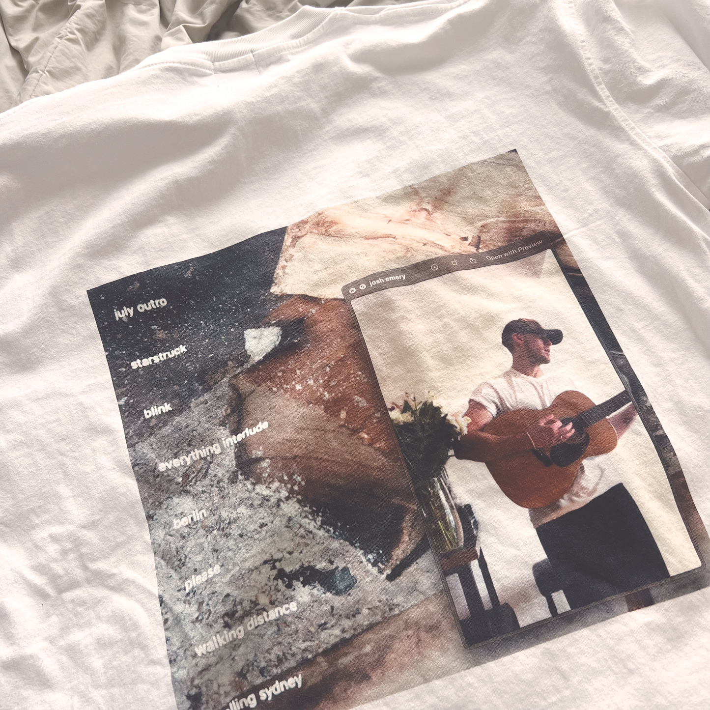 ERMoE Logo / Alt Cover Tee - White